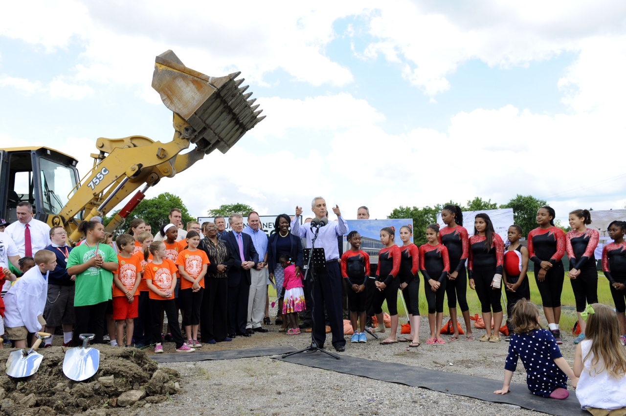 Mayor Emanuel, Chicago Park District Break Ground On Morgan Park, Beverly Sports Center